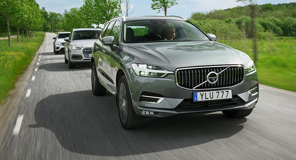 Ljustest: Audi Q5, Mercedes GLC, Volvo XC60 (2017)