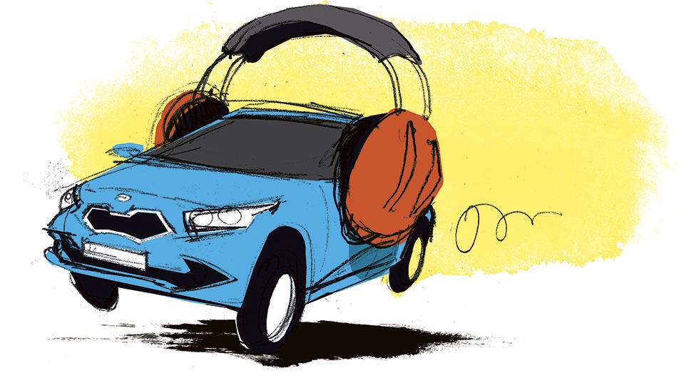 Frågeställaren har en Kia Cee'd från 2012 och undrar om det finns något sätt att göra den mindre bullrig. Illustration: Johan Isaksson.