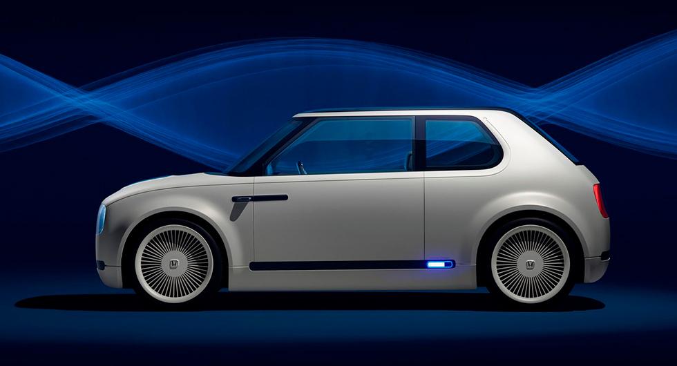 Urban EV eldriven citybil i retrostil