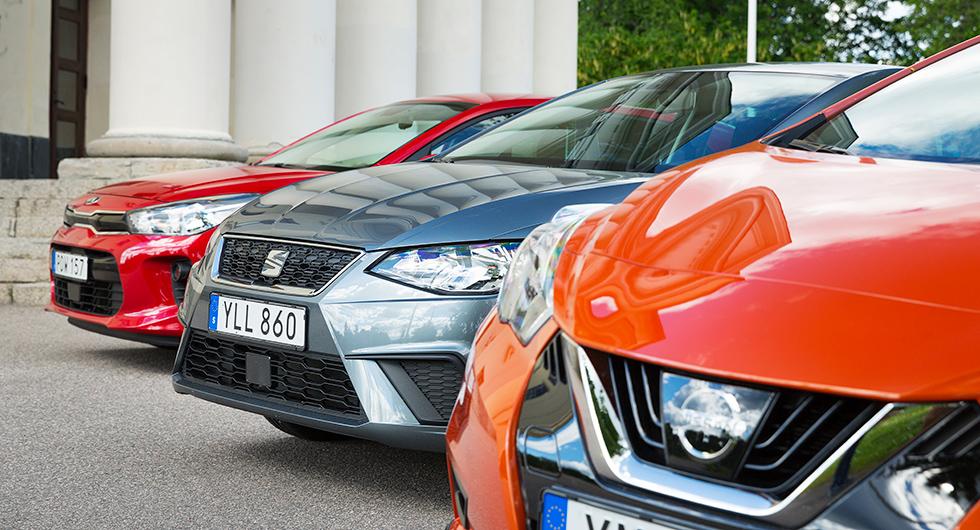 Ljustest: Kia Rio, Nissan Micra, Seat Ibiza (2017)
