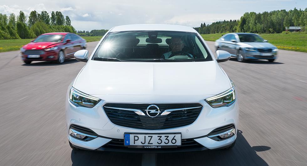 Ljustest: Opel Insignia, Ford Mondeo, Skoda Superb (2017)