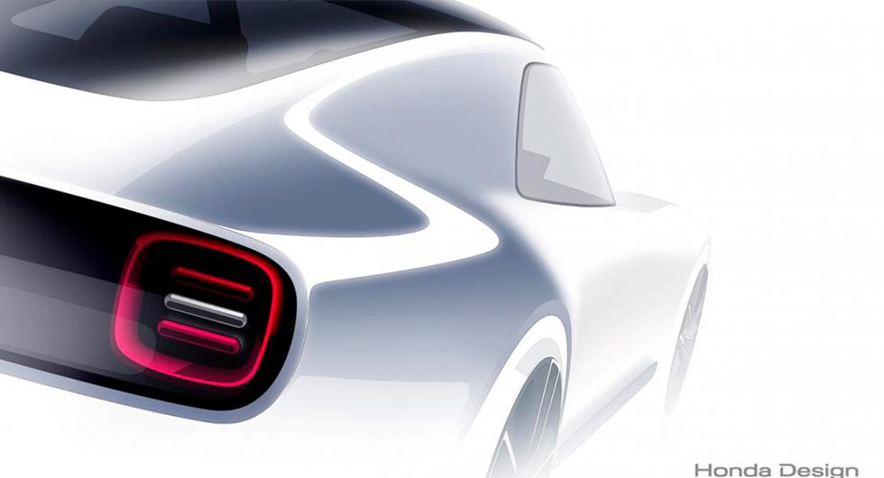 Skiss av Honda Sports EV Concept.