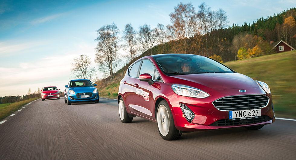 Ljustest: Ford Fiesta, Suzuki Swift, Volkswagen Polo (2017)