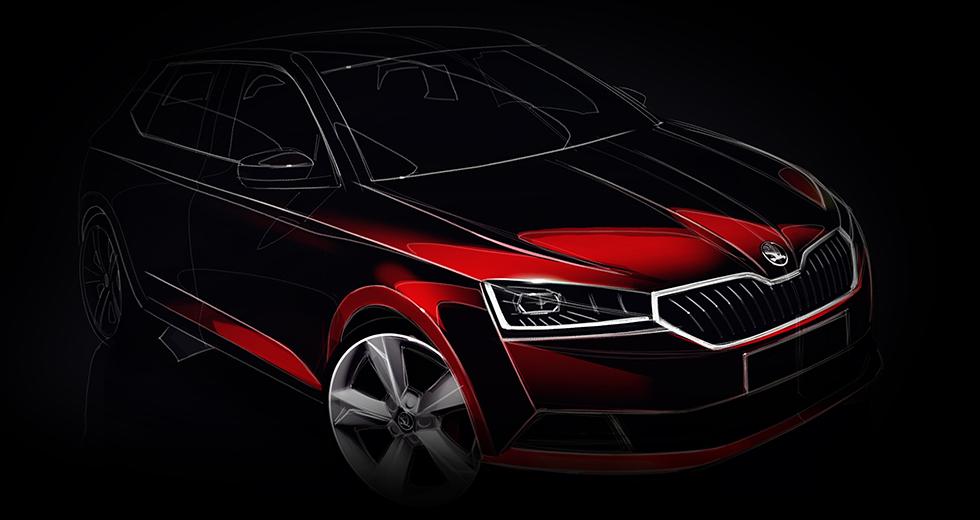 Första bilden på nya Fabia