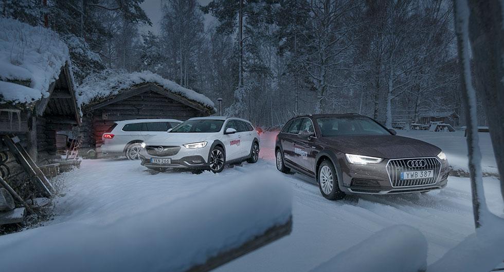 Ljustest: Audi A4 Allroad, Opel Insignia Country Tourer, Volkswagen Passat Alltrack (2018)