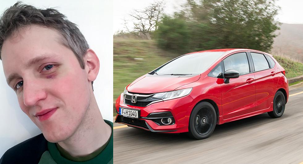 Så fick jag en blåtira av Honda Jazz