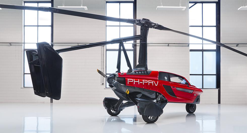 Flygande bil från PAL-V redo att lyfta