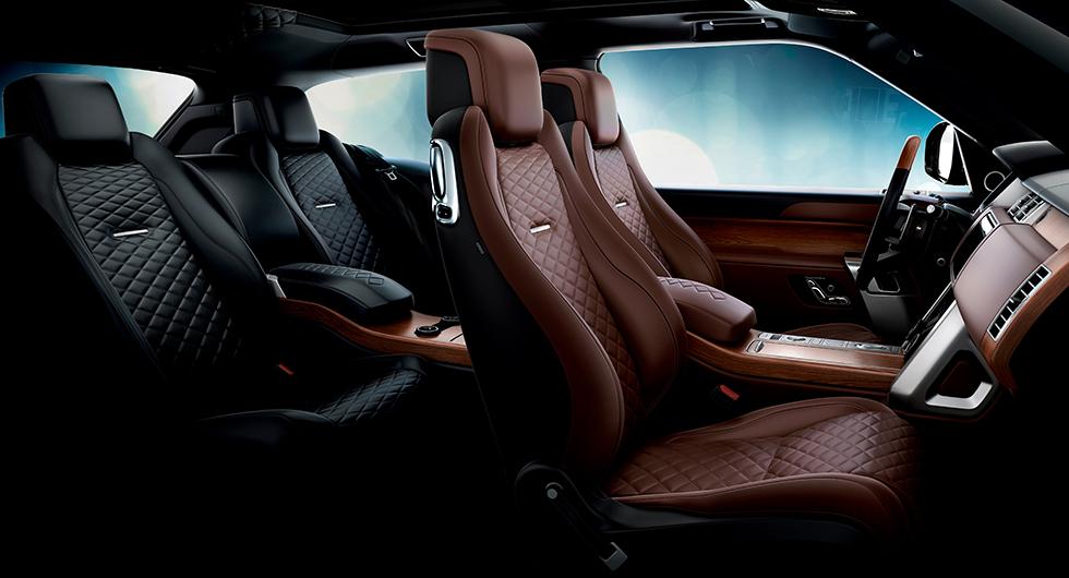 Quiltad lyx i Range Rover SV Coupe