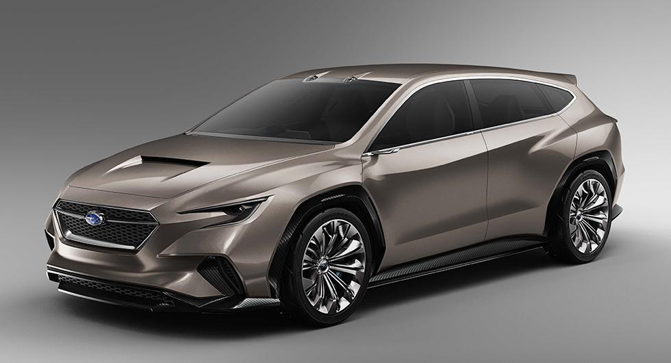 Subarus sportiga framtidskombi