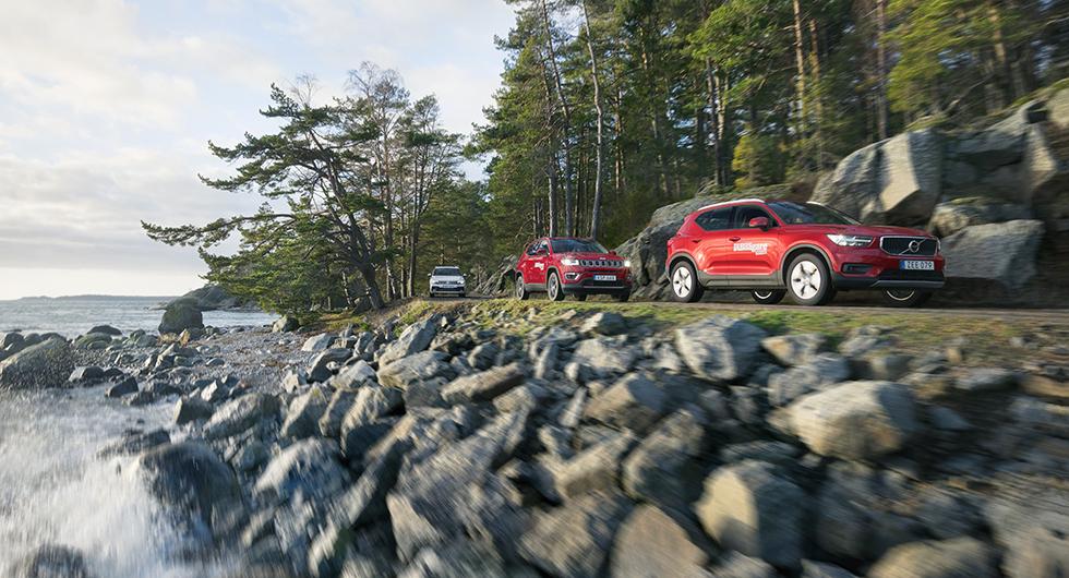Ljustest: Volvo XC40, Volkswagen Tiguan, Jeep Compass (2018)