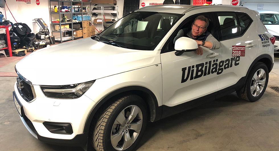 Klar för start! Volvo XC40 kom sent in i årets långteststall, men är nu redo att rulla ut på vägarna.
