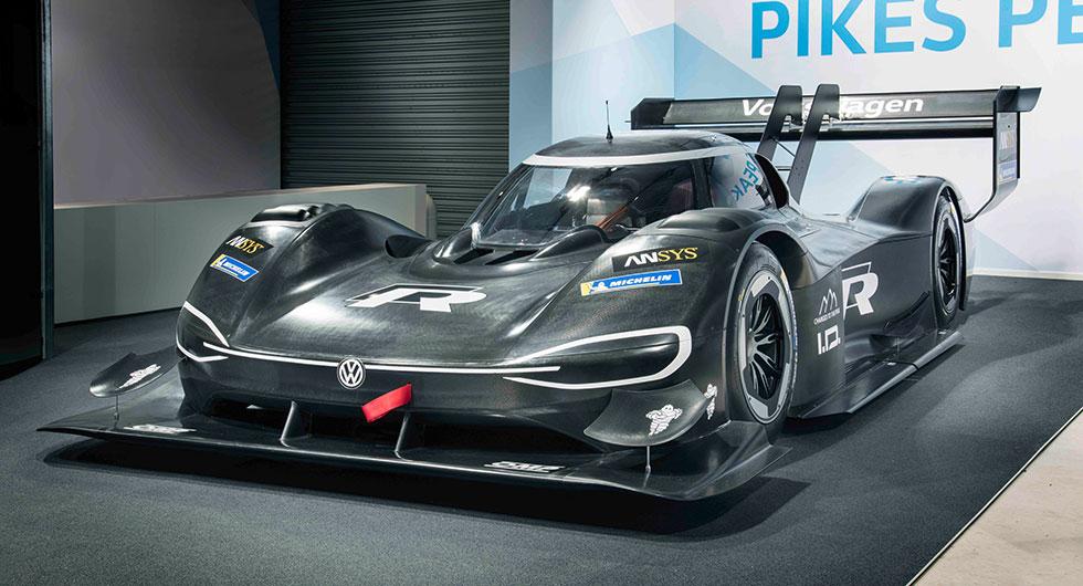 Volkswagens eldrivna racerbil tar sig an Pikes Peak