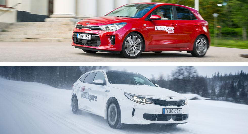 642 Kia Rio och 285 Kia Optima Plug-In Hybrid måste till verkstaden.