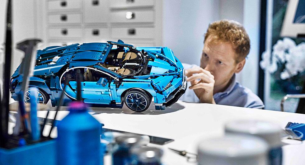 Bugatti Chiron som Legobil