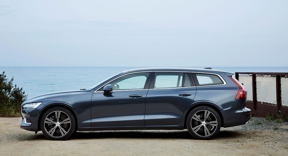 V60 är nästan två decimeter kortare än V90.
