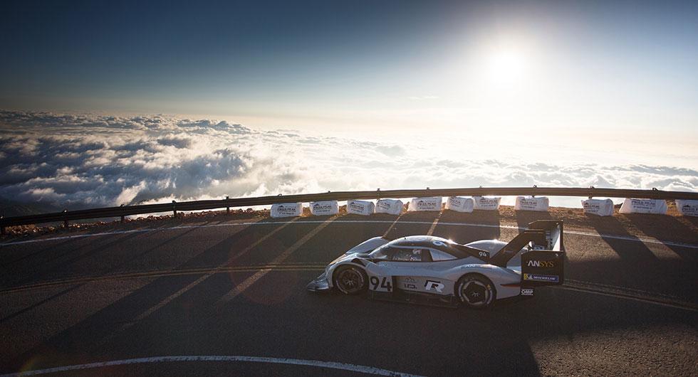 Volkswagens elbil satte nytt rekord uppför Pikes Peak