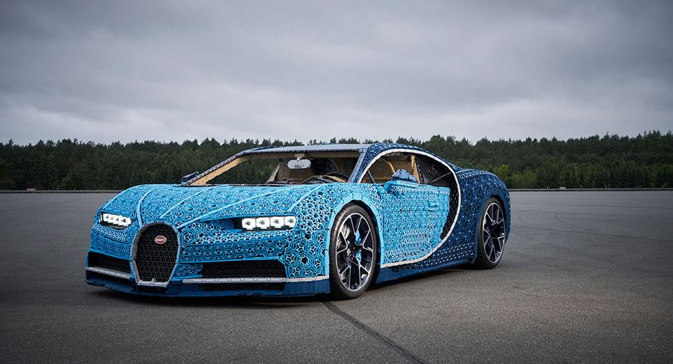 Fullskalig Bugatti Chiron i Lego