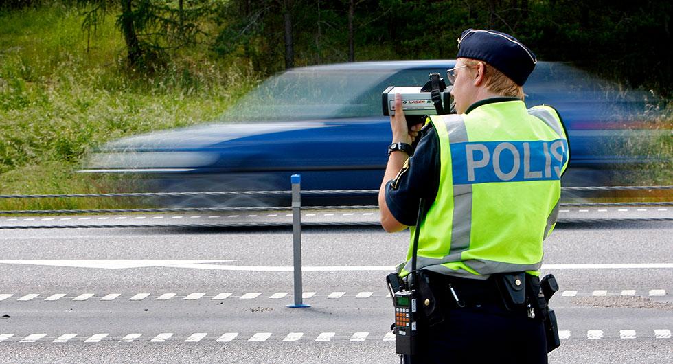 Framgångsrik taktik mot fortkörare