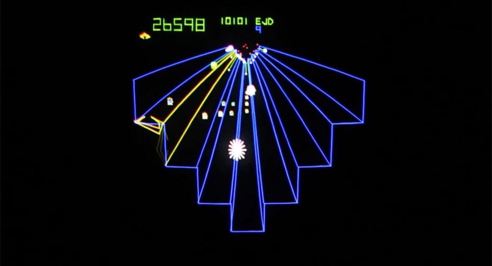 Det klassiska Atari-spelet Tempest.