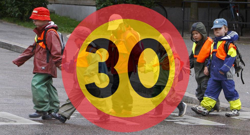 Bilfrågan: Varför 30 vid skolor på sommaren?