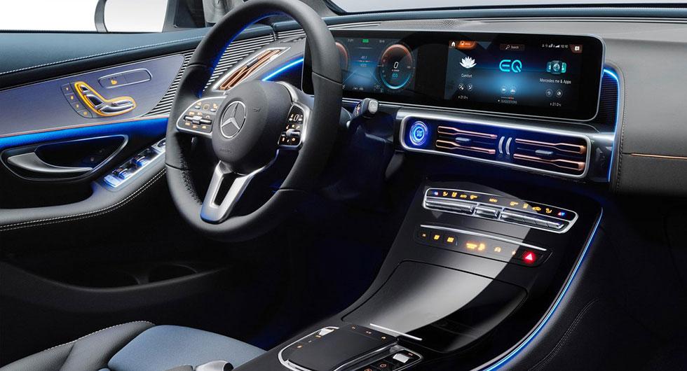 Mercedes EQC går 40 mil på el