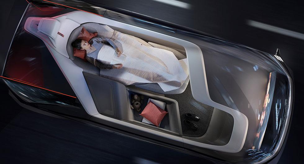 Volvos självkörande bil ersätter flygresor