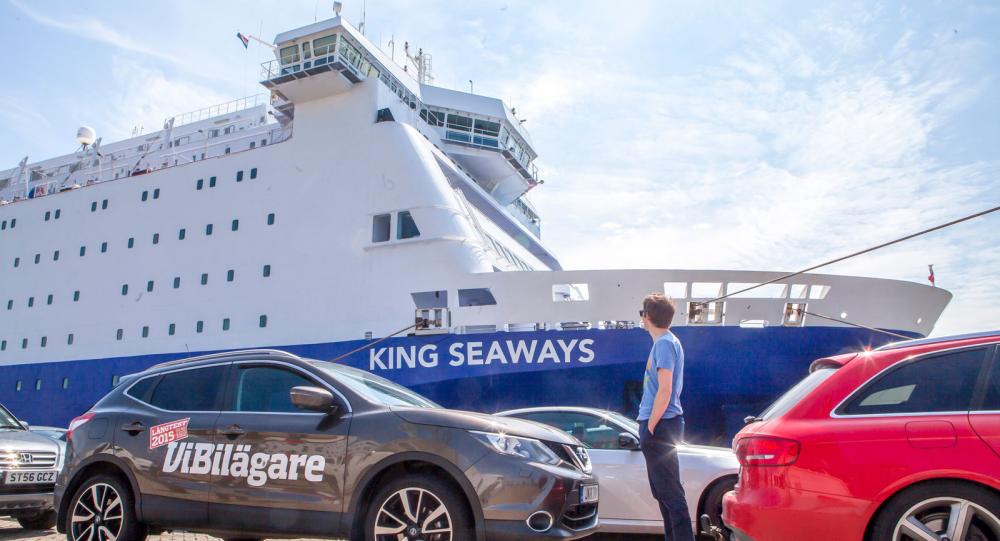 Snart dags att borda ”Sjöfartskungen” i holländska IJmuiden, destination Newcastle.