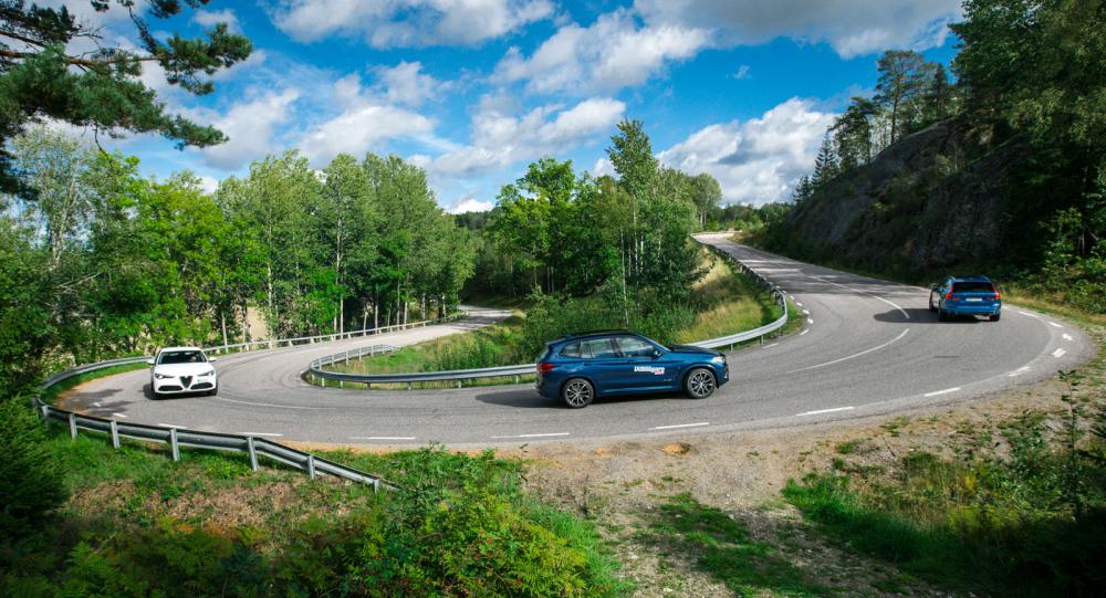 Ljustest: Stelvio, X3 & XC60 (2018)