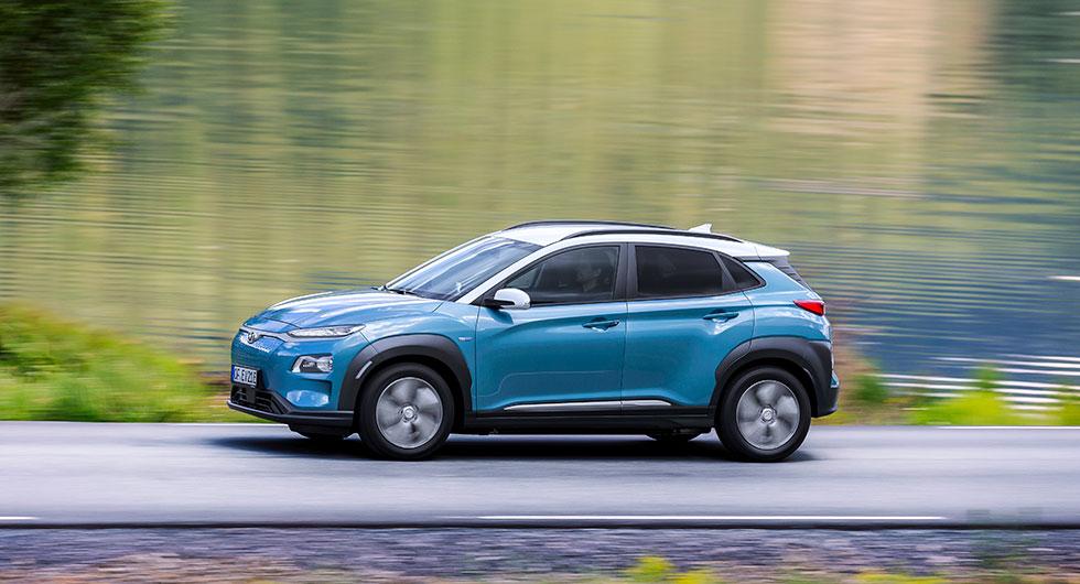 Kortare räckvidd i Kona Electric