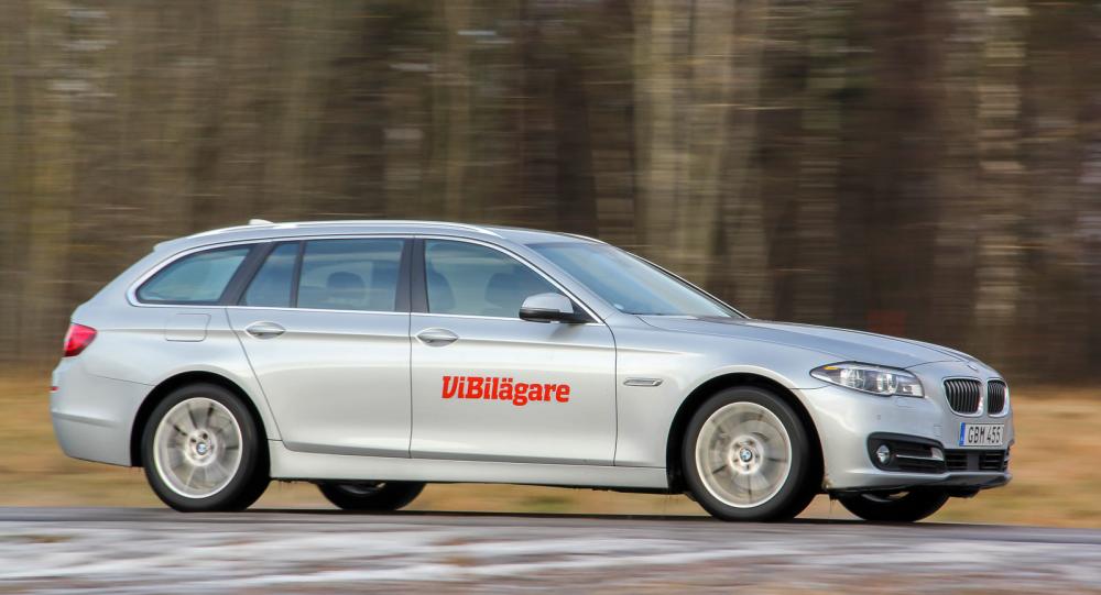 Senaste generationen av BMW 5-serien, här i Touringutförande, är en populär men dyr bil.