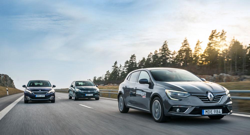 Test: Mégane, Astra & 308 (2016)