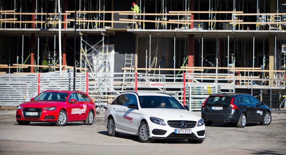 Ljustest: A4 Avant, C-klass Kombi & V60 (2016)