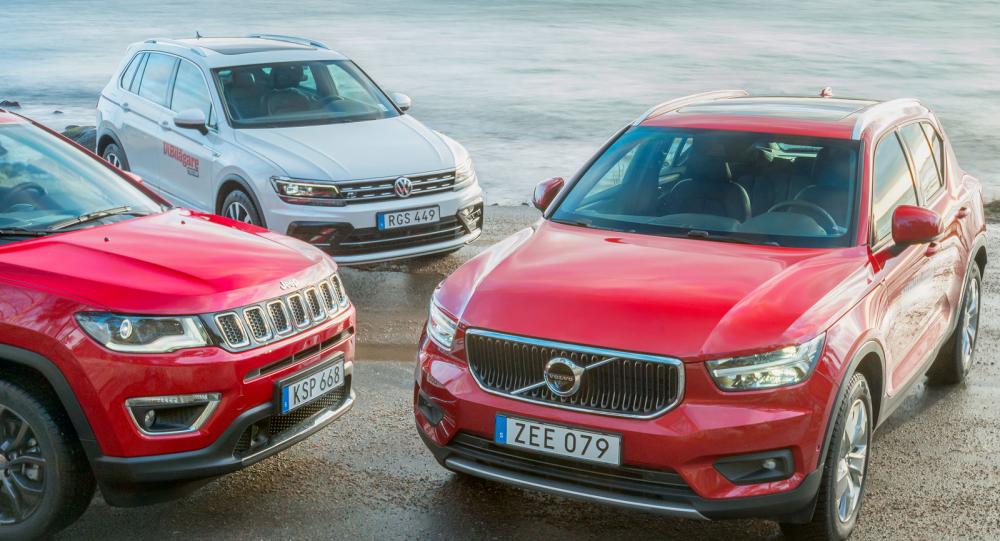 Test: Volvo XC40, Volkswagen Tiguan, Jeep Compass (2018)