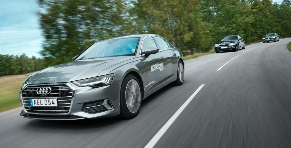 Testvärden: Audi A6, BMW 5-serie, Volvo S90 (2018)