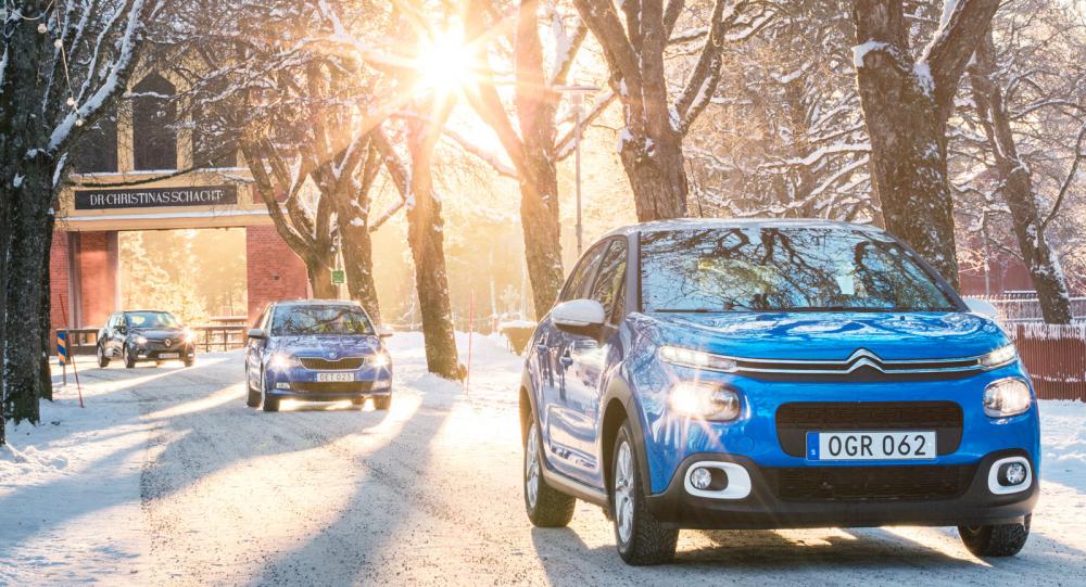 Ljustest: Renault Clio, Skoda Fabia och Citroën C3 (2017)