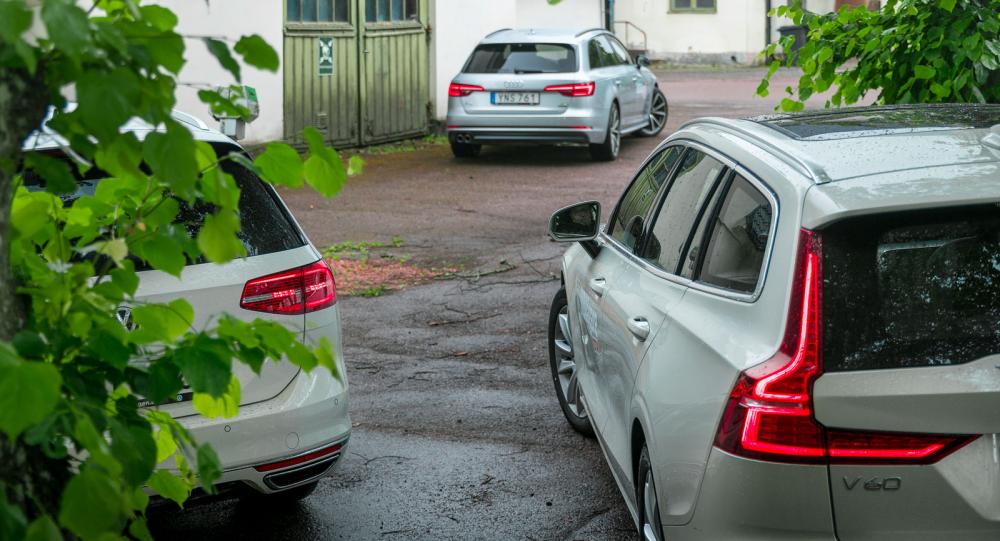Testvärden: Volvo V60, Audi A4 Avant och Volkswagen Passat Sportscombi (2018)