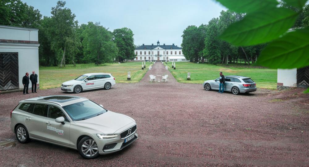 Test: Volvo V60, Audi A4 Avant och Volkswagen Passat Sportscombi (2018)