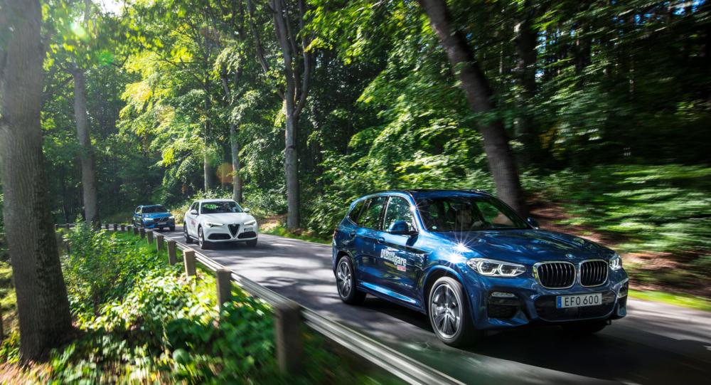 Test: Alfa Romeo Stelvio, BMW X3 och Volvo XC60 (2018)