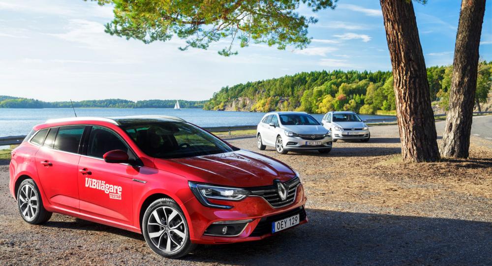 Ljustest: Opel Astra, Renault Mégane och Volkswagen Golf (2016)