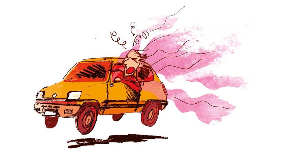 Frågeställaren undrar hur länge lukten från en rostskyddsbehandling sitter i. Illustration: Johan Isaksson.