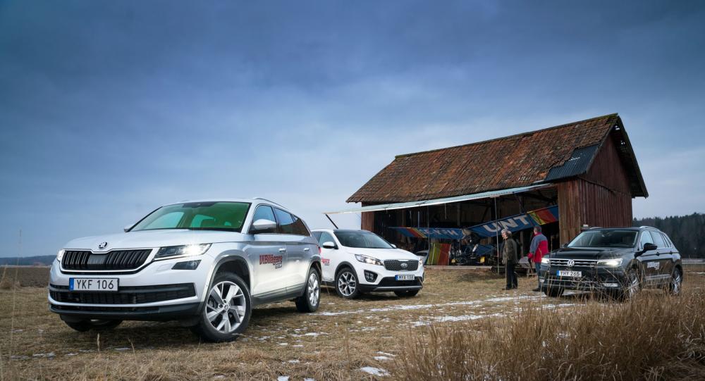 Test: Skoda Kodiaq, Kia Sorento, Volkswagen Tiguan (2017)