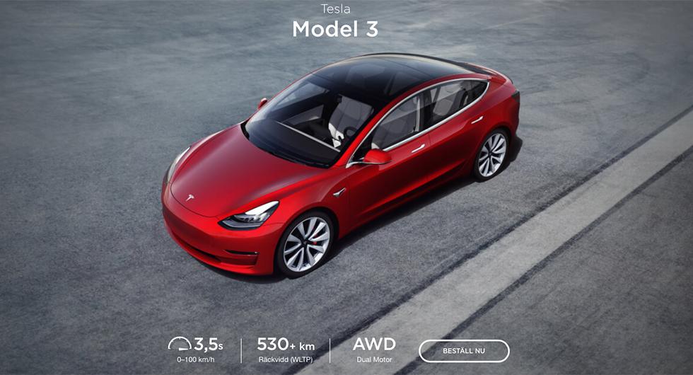 Fritt fram att bygga Model 3