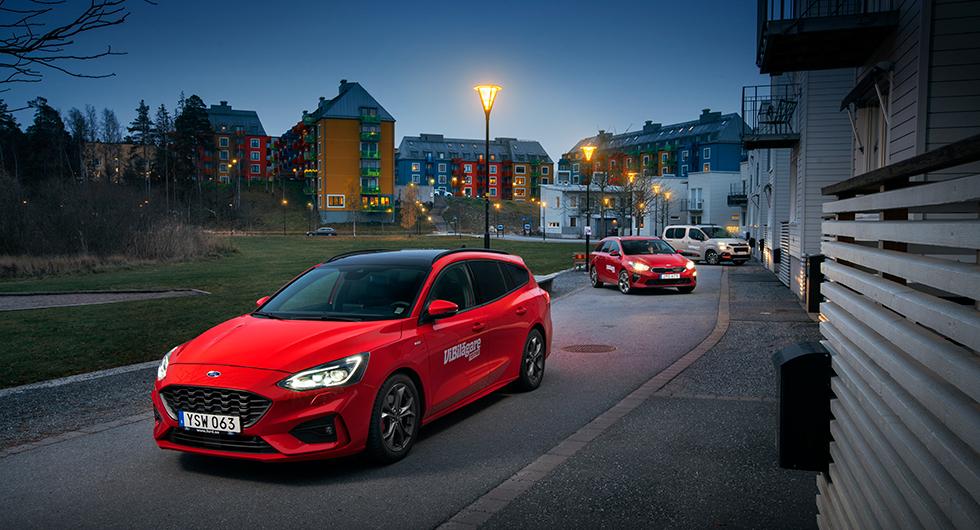 Ljustest: Citroën Berlingo, Ford Focus kombi, Kia Ceed SW (2018)