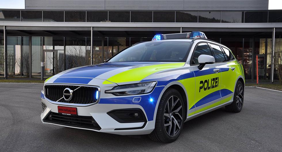 Volvo V60 som polisbil