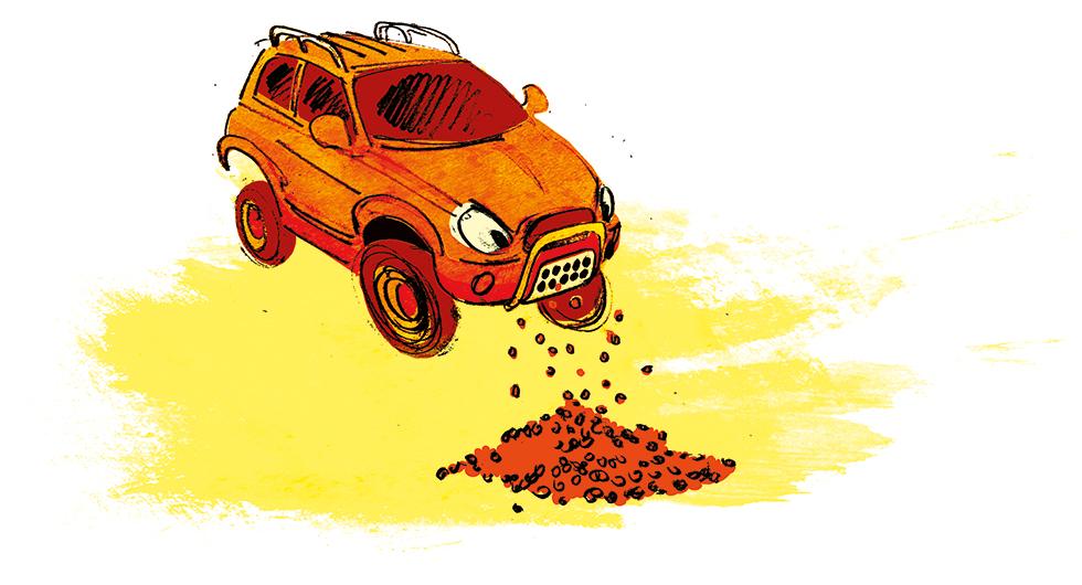 Frågeställaren undrar om det inte går att göra en speciell lucka för rostskyddskontroll på bilar. Illustration: Johan Isaksson.