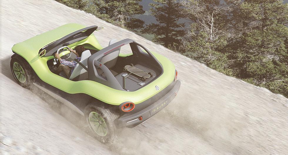 Buggy en elektrisk sandfräsare från Volkswagen