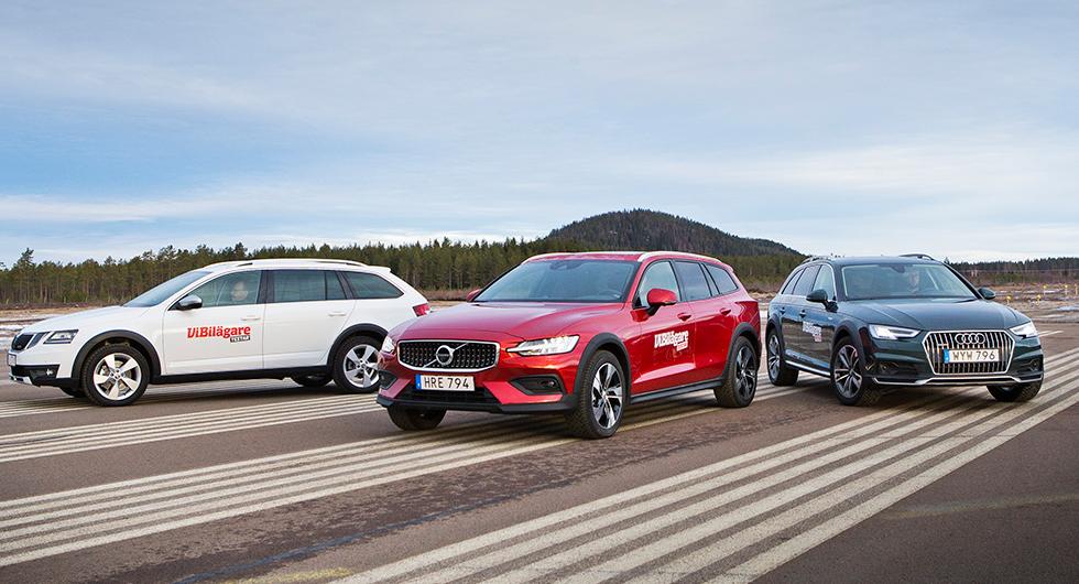 Ljustest: Audi A4 allroad, Skoda Octavia Scout, Volvo V60 Cross Country (2019)
