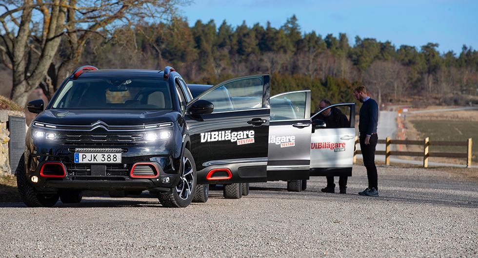 Ljustest: Citroën C5 Aircross, Honda CR-V, Toyota RAV4 (2019)