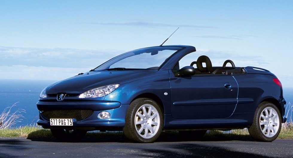 Peugeot 206 CC ligger i topp.