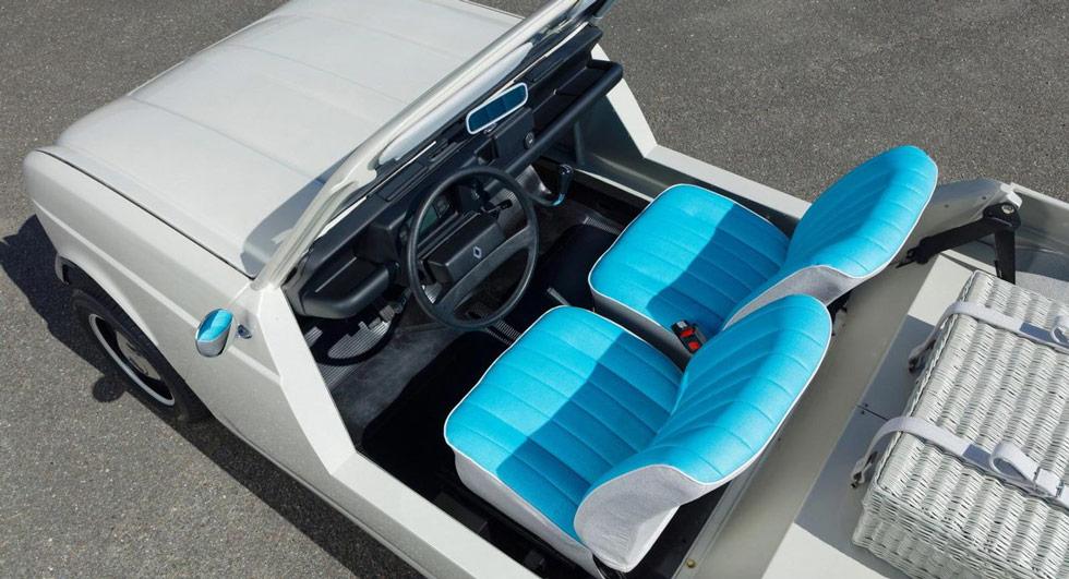 Klassiska Renault 4 som elbil